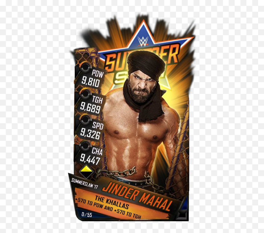 Jinder Mahal - Wwe Supercard Beast Dean Ambrose Png,Jinder Mahal Png