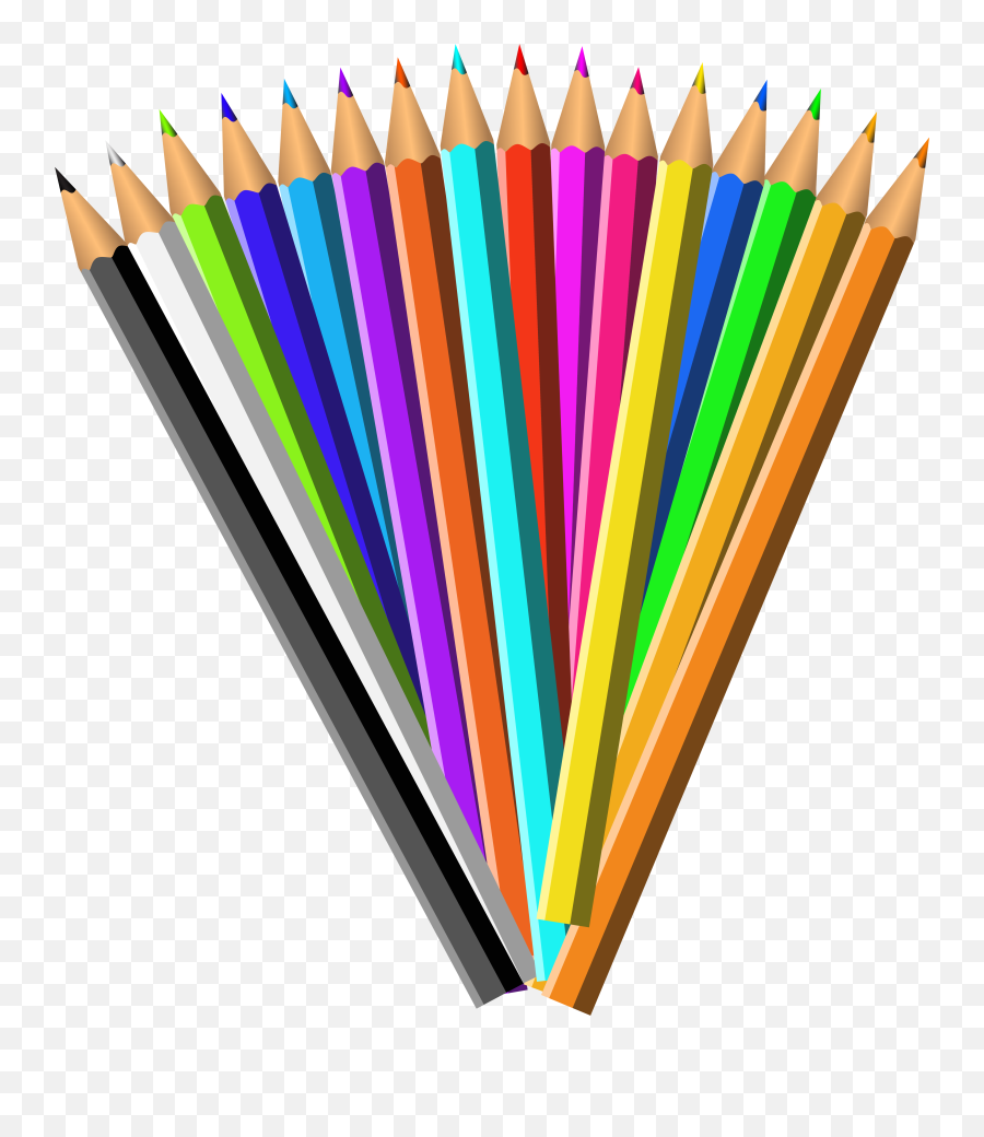 Pencil Clip Art - Pencils Png Clipart Transparent Image Png Colour Pencil Clipart Png,Pencil Clip Art Png