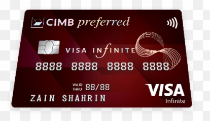 Cimb Preferred Visa Infinite Credit Card - Cimb png