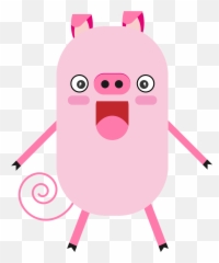 Pig Cartoon Character Figure - Free Vector Graphic On Pixabay Cartoon Png,Cartoon Pig Png