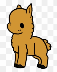 Cute Llama Cartoon Png - Llamas Cartoon No Background,Llama Png