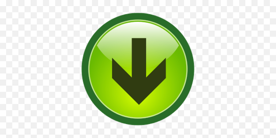Download Hd Green Button Transparent - Down Arrow Green Down Arrow Button Png,Download Button Png