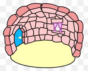 Igloo Png - Igloo Clipart Snowy Stone Iglu Icon Png Pink Igloo Club Penguin,Igloo Png