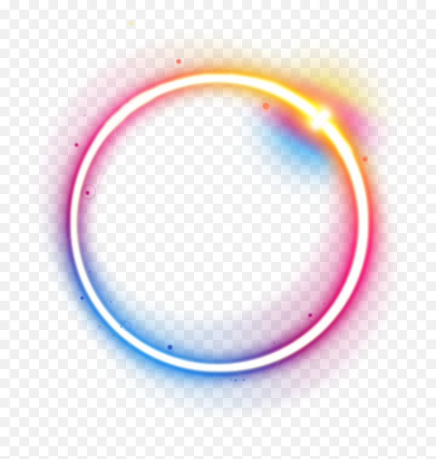 Download Rainbow Colorful Galaxy Frame - Transparent Light Circle Png,Rainbow Circle Png