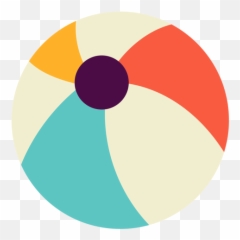 Flat Beach Ball - Transparent Png U0026 Svg Vector File Pelota De Playa Png,Beach Ball Png