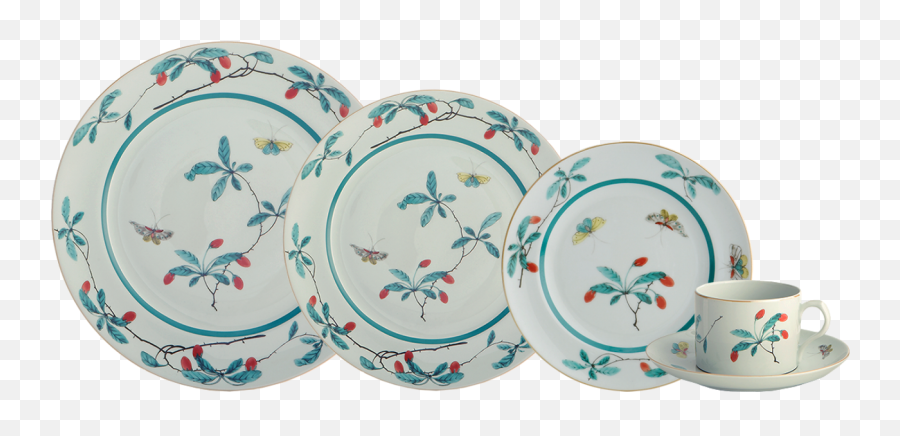 Famille Verte 5 Piece Place Setting - Plate Png,Place Setting Png