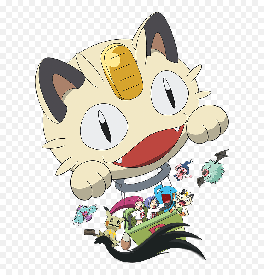 Team Rocket - Pokémon Image 2259335 Zerochan Anime Team Rocket Balloon Transparent Png,Meowth Png