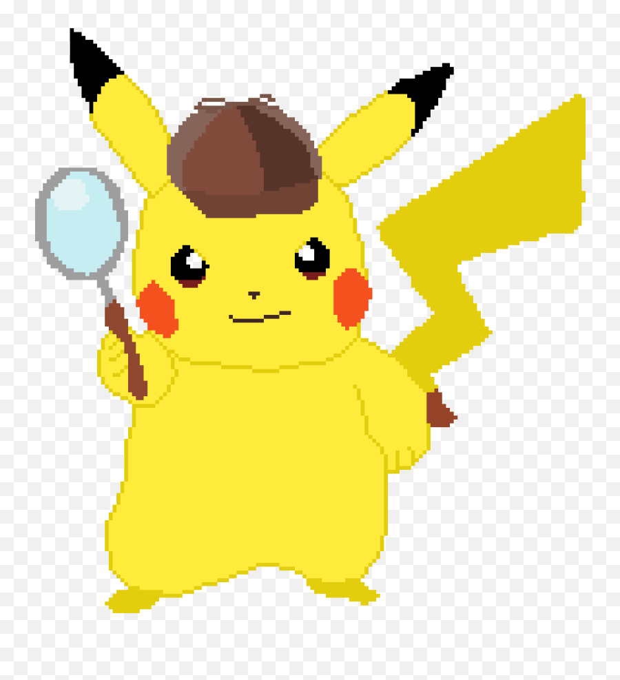 Pixilart - Detective Pikachu By Lordy Detetive Pikachu Png,Detective Pikachu Png