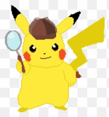 Pixilart - Detective Pikachu By Lordy Detetive Pikachu Png,Detective Pikachu Png