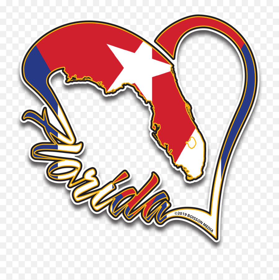 Love Florida - Cuba Florida Love Png,Cuba Flag Png