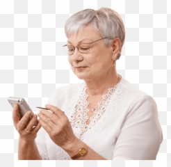Helping Old Age People Png - Free PNG Im 123296 Phone