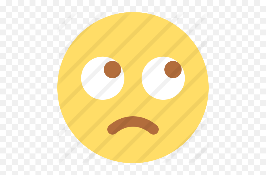 Rolling Eyes - Free Smileys Icons Circle Png,Sad Eyes Png