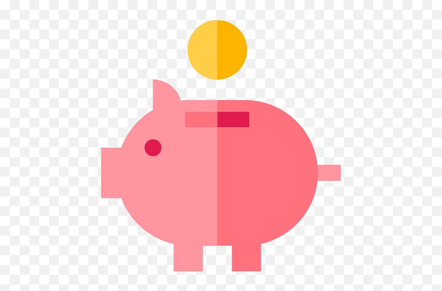 Piggy Bank Png Icon - Piggy Bank Illustration Png,Piggy Bank Transparent Background