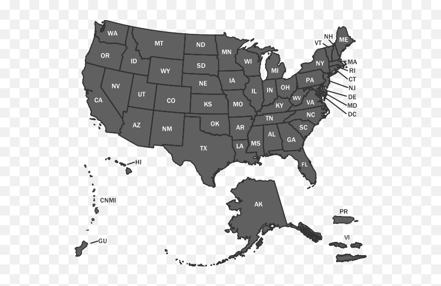 Locate A Port Of Entry Us Customs And Border Protection - States Don T Have Background Checks Png,Us Map Transparent Background