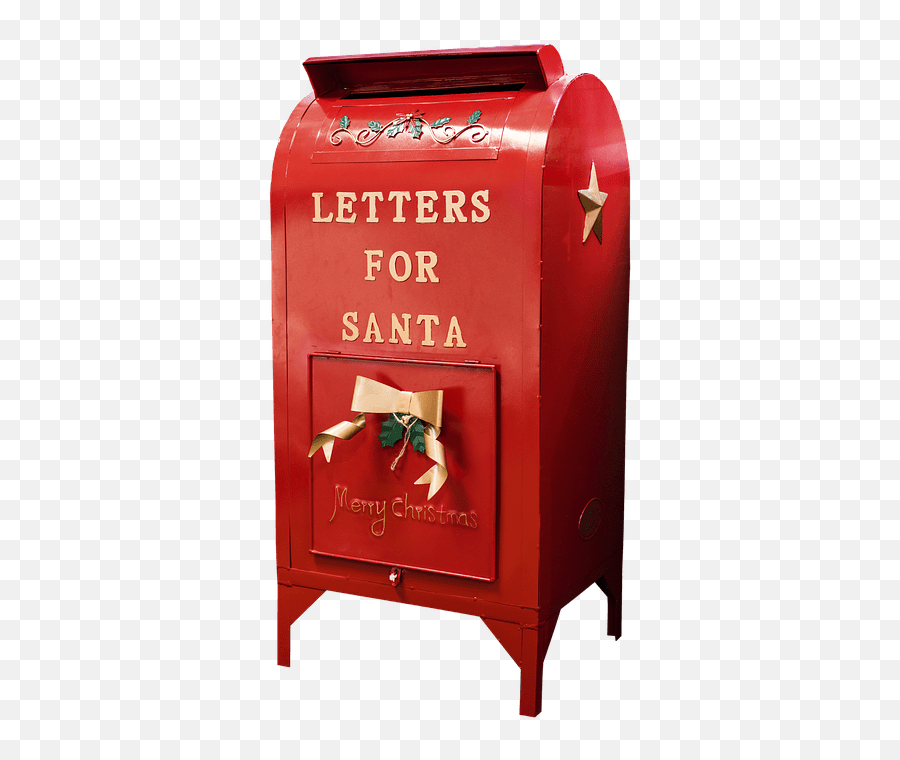 Santa Claus Mailbox Transparent Png - Letters To Santa Metal Mailbox,Mailbox Transparent