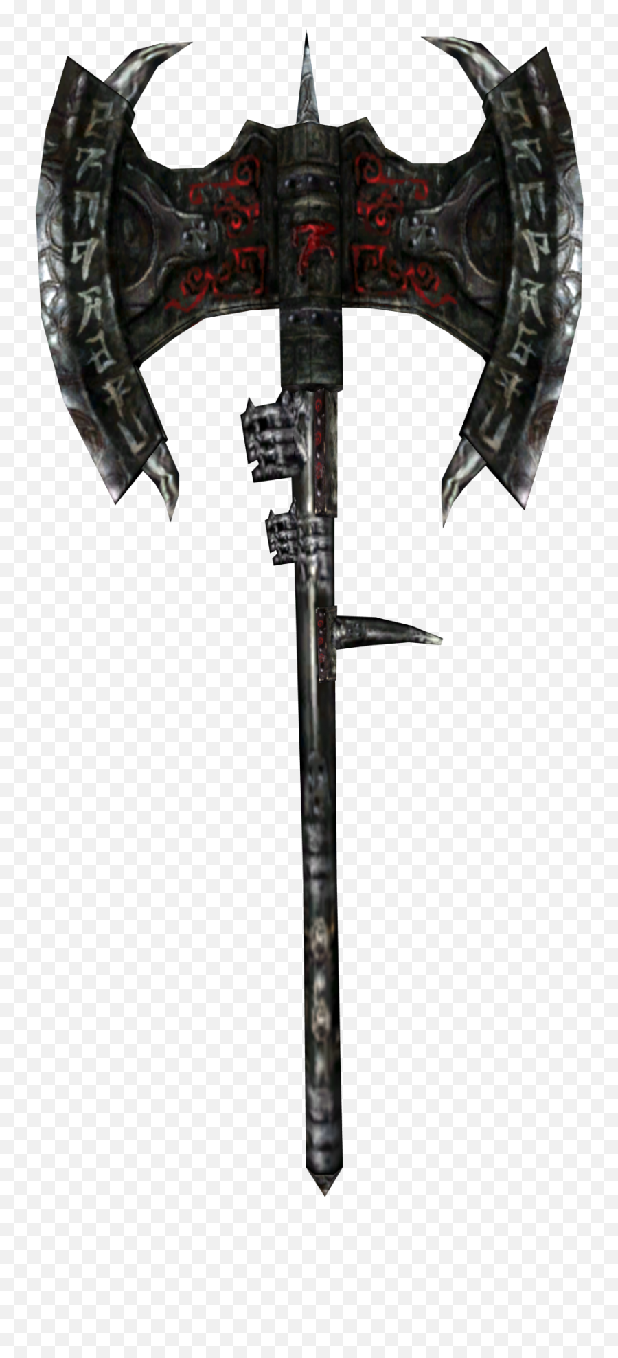 Download Daedric Battle Axe - Elvish Battle Axe Transparent Background Png,Axe Png