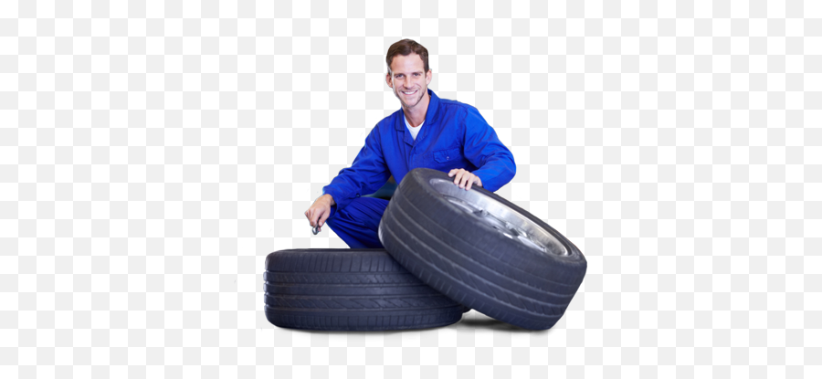 Download Tire Services Tires Done Right - Mechanic With Tire Png,Mechanic Png