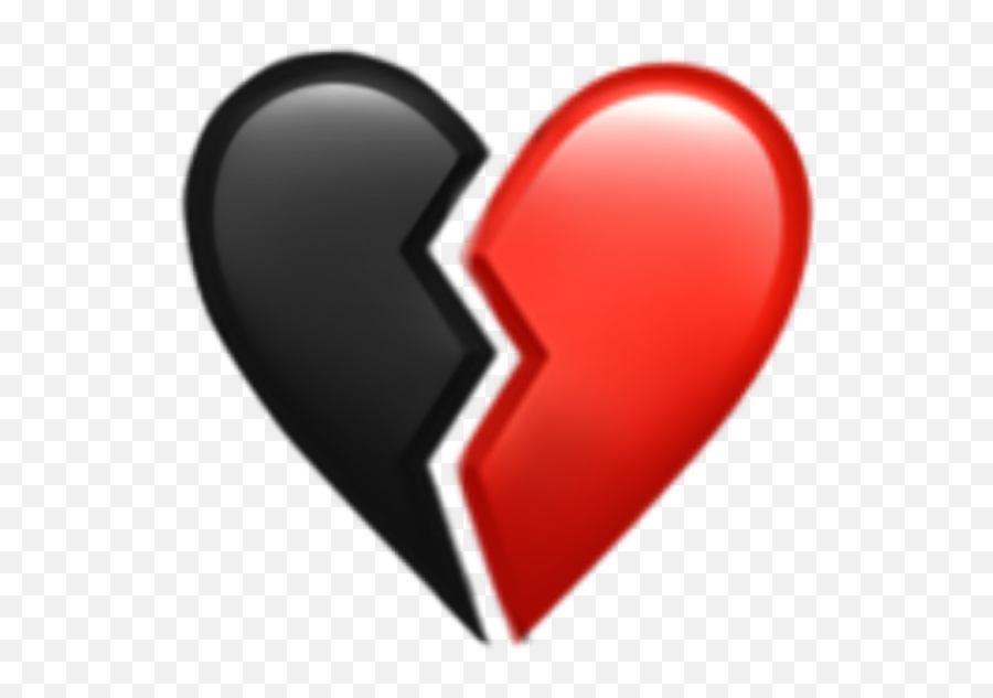 Freetoedit Broken Heart Brokenheart Red - Emoji Iphone Heart Broke Png,Broken Heart Transparent