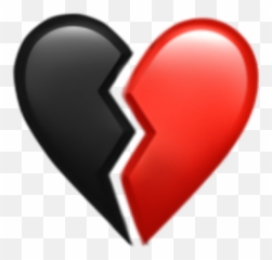 Freetoedit Broken Heart Brokenheart Red - Emoji Iphone png
