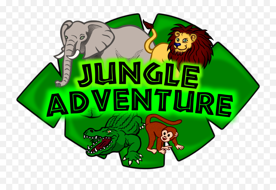 Download Hd Png Black And White Adventure Clipart Images Jungle Animals