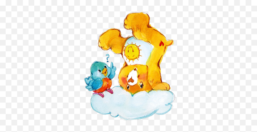 Care Bear Of The Month July - Care Bears Full Size Png Funshine Bear Art,Care Bear Png