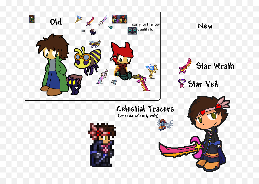 Terraria My New Terrarian Design U2014 Weasyl - Fictional Character Png,Terraria Logo Transparent