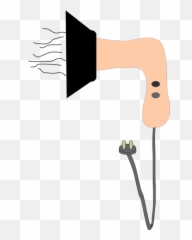 Hair Iron And Blow Dryer Png Svg Clip - Hair Dryer Gif Transparent Background,Blow Dryer Png