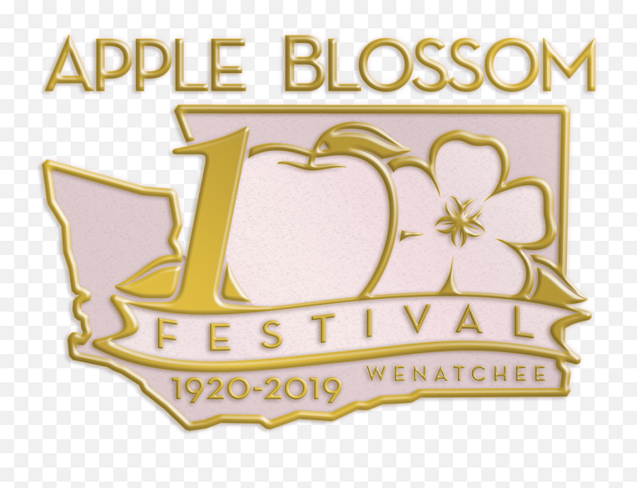 Download Hd Abf 100 Year Logo Fin Png - Apple Blossom Parade Drawings,Washington State Png