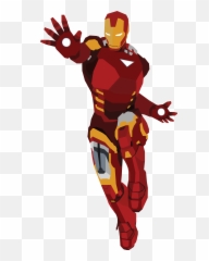 Iron Man Vector Design Clipart - Transparent Png