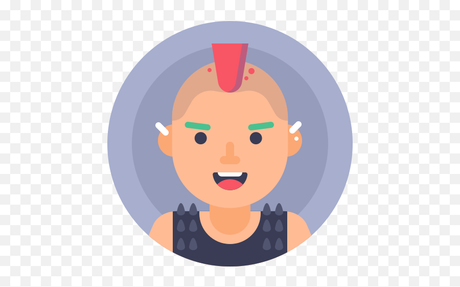 Avatar Man Person Punk Free Icon Of - Illustration Png,Punk Png