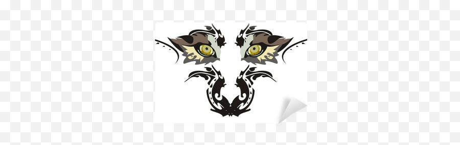 Wolf Eyes Wall Mural Pixers - Automotive Decal Png,Wolf Eyes Png
