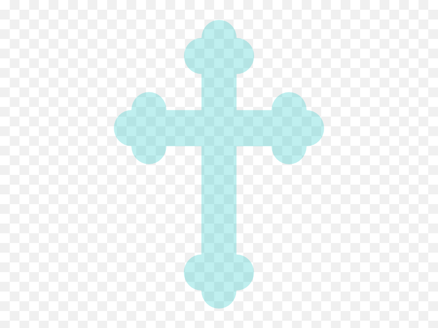 Christening Cross Clip Art - Baby Boy Cross For Christening Png,Blue Cross Png