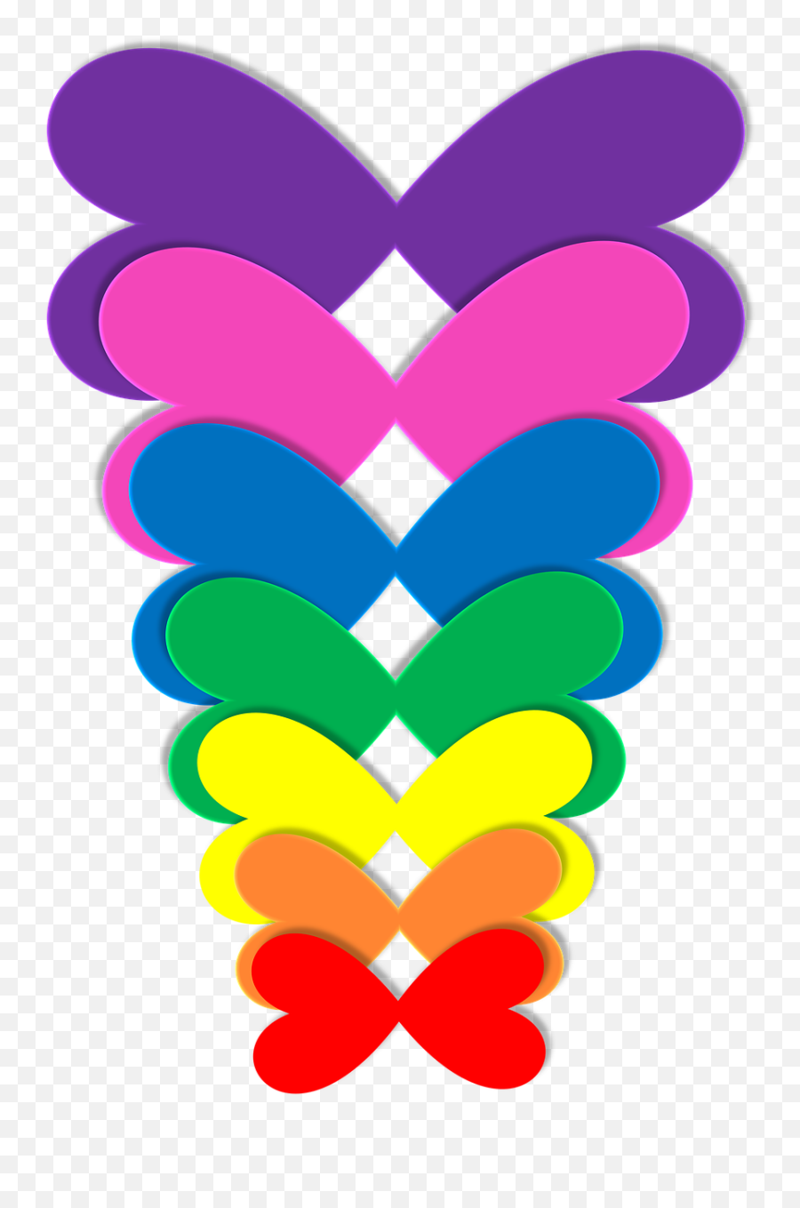 Arco Iris De - Rainbow Colors Heart Png,Arco Png