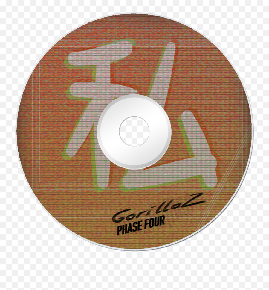 Gorillaz Poster Cd And Logo - Optical Storage Png,Gorillaz Logo Png