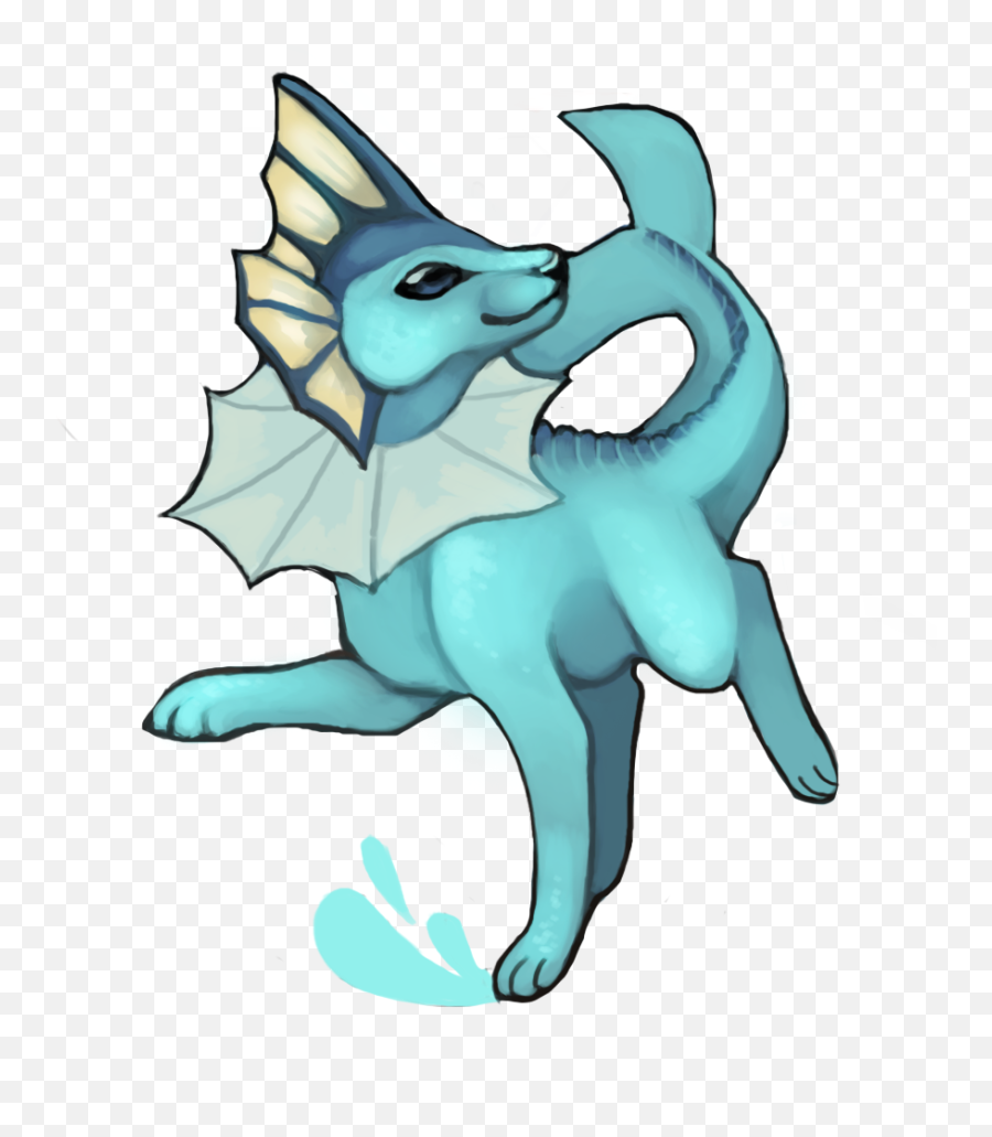 Vaporeon Sticker Java Kitty Online - Mythical Creature Png,Vaporeon Transparent