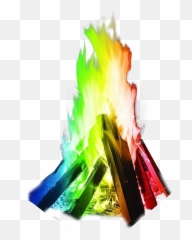 Multicolour Fire Transparent Background Free Png Images - Coloured Fire