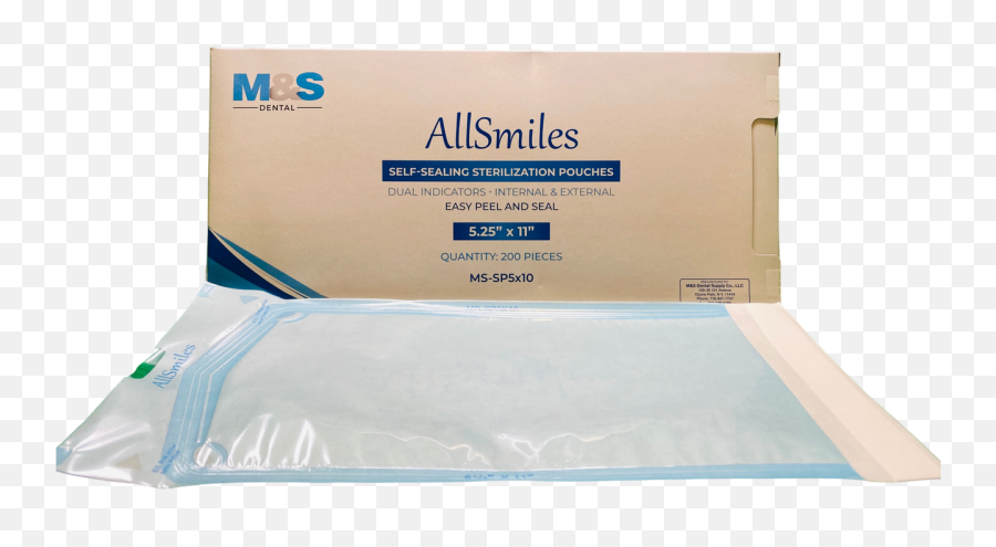 Allsmiles Sterilization Pouches 525x11 - 200box Mattress Pad Png,Peel Smart Remote Icon
