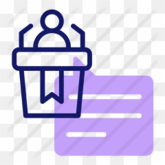 Public Speaking - Free user icons Lecture Halls Outline Icon png