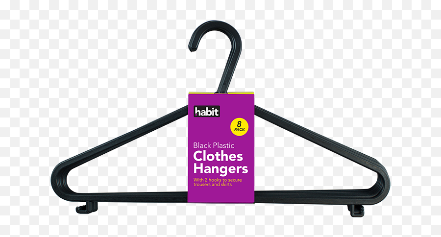 Clothes Hangers - 8 Pack Clothes Hanger Clipart Full Vertical Png,Coat Hanger Icon