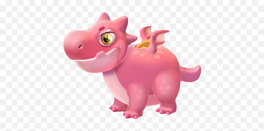 Piggy Bank Dragon - Dragon Mania Legends Wiki Animal Figure Png,Piggy Bank Png