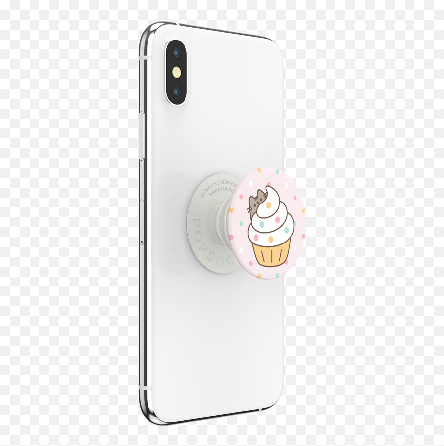Pusheen Cupcake - Popsocket Vegan Leather Rosegold Png,Iphone Icon Cupcakes