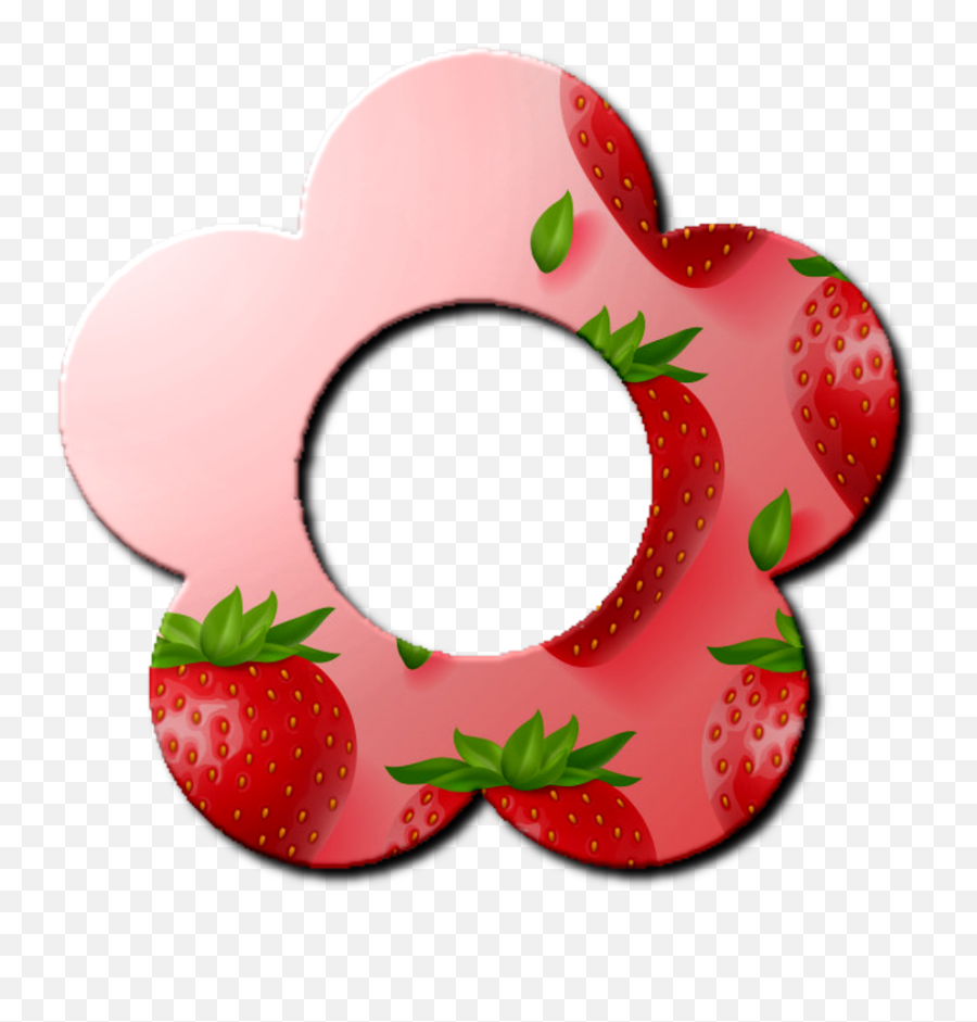Monica Michielin Alphabets Strawberry Texture Alphabet And - Girly Png,Cute Strawberry Icon