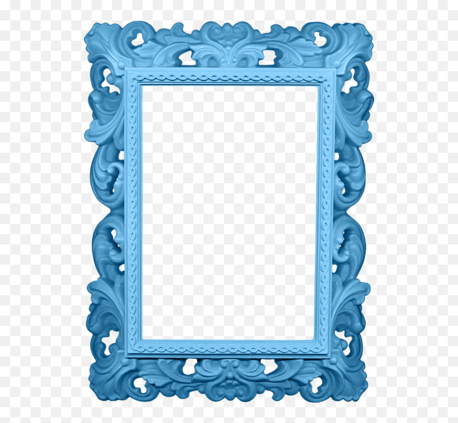 Cadre Bleu Png - Blue Frame Png Rahmen Png Ramka Teal Antique Picture Frames,Blue Frame Png