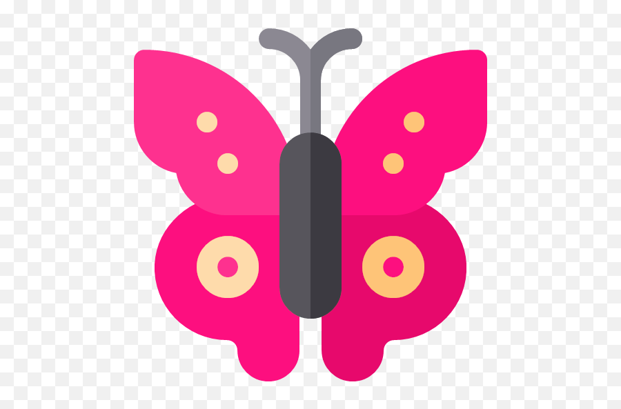 Flat Version Butterfly Icon - Nature Rounded Icons Png,Pink Butterfly Icon