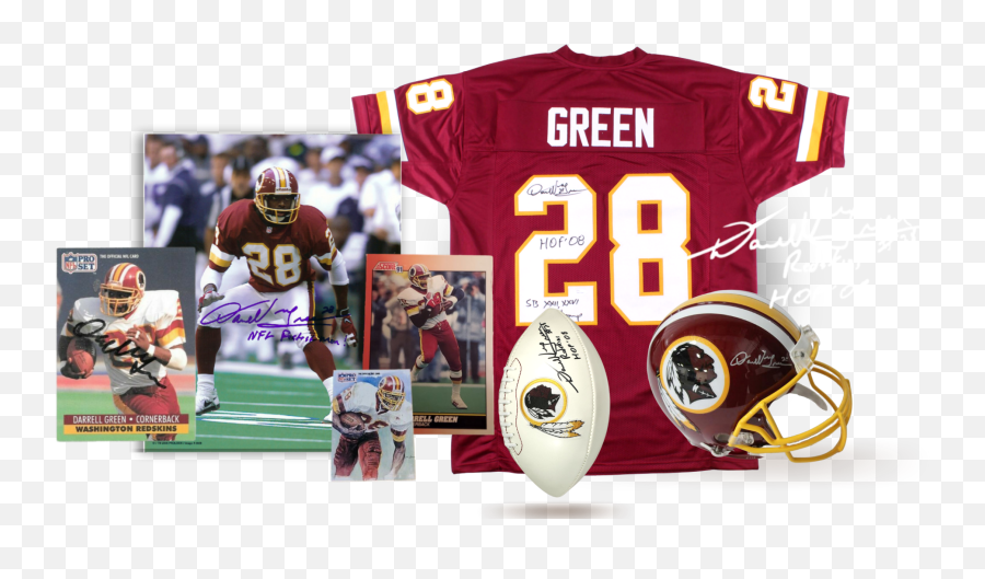 Darrell Green Autographs - Revolution Helmets Png,Redskin Icon