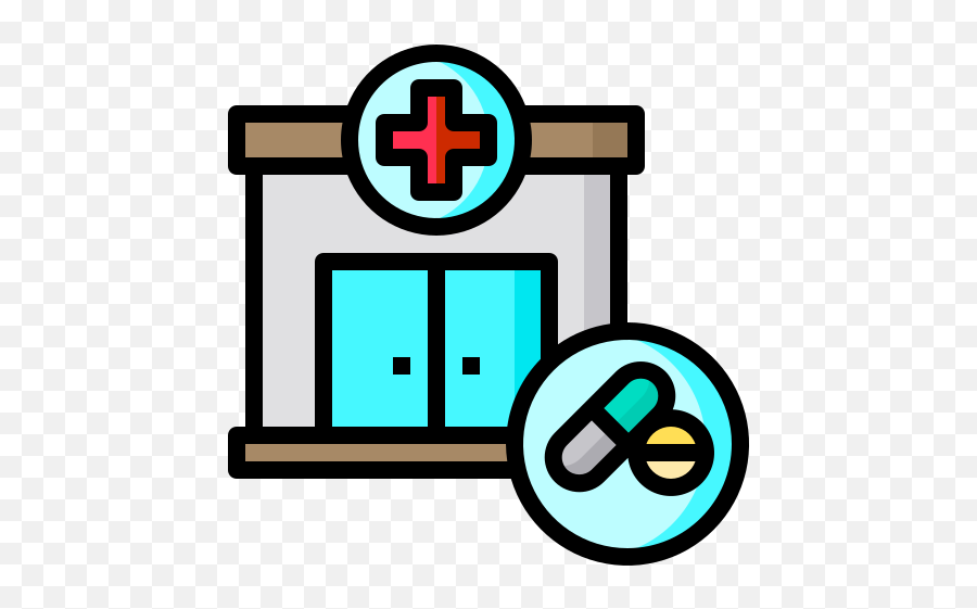 Drugstore - Free Healthcare And Medical Icons Hospital Icon Png Color,Drugstore Icon