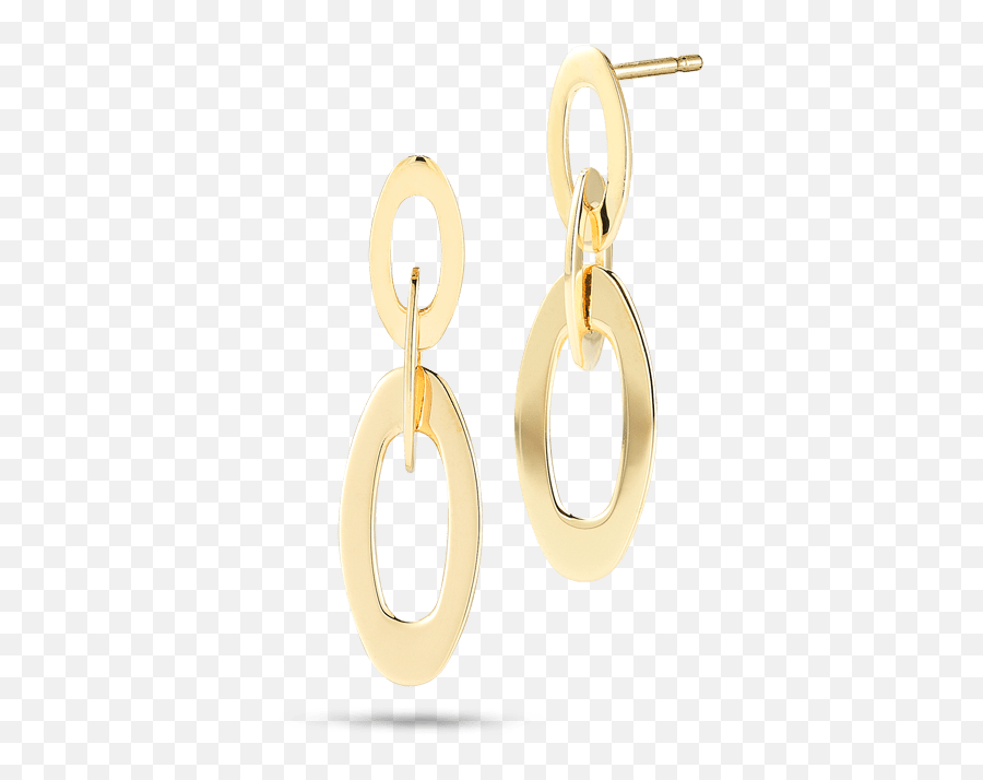 Chic And Shine Petite Link Earrings - Earrings Png,Gold Shine Png