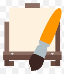 Brush Easel Paint Painting Icon - Art And Design Tools png