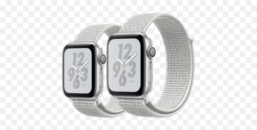 Apple Watch Nike S4 Silver Aluminum Case With Summit White Sport Loop Png Logo Transparent