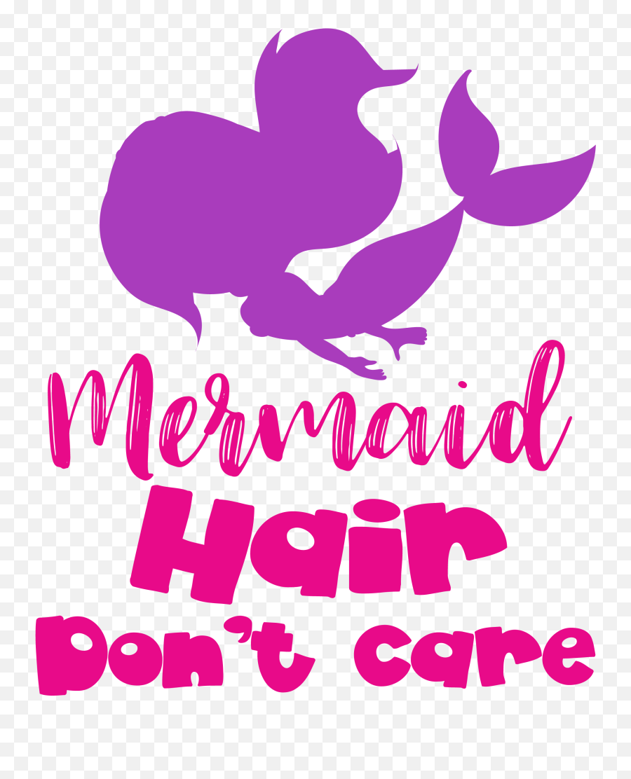 Mermaid Silhouette Png - Mermahair Donu0027t Care Cutting Files Poster,Mermaid Silhouette Png